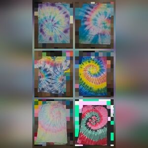 9 Colorful Tie-Dyed T-Shirt LG